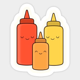 Ketchup Mustard Baby Sticker